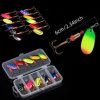 10pcs Fishing Lure Metal Spoon Spinner Spoonbait Crankbaits Fishing Wobblers Pike Crochet Kit Artificial Bait with Tackle Boxes - Image 2